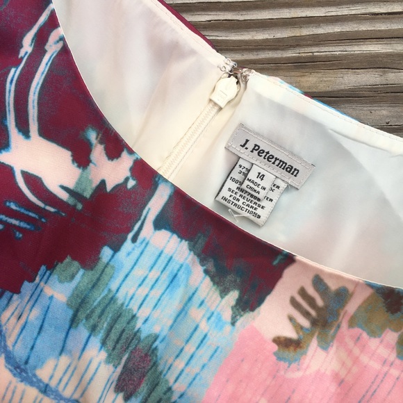 J. Peterman Abstract Print Dress - Picture 6 of 7